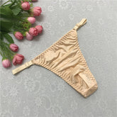 Luxury Nude Satin Men’s Thong - Cissify