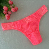 Sexy Pink Lace Thong Panties - Cissify