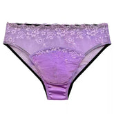 Silk Transparent Panelled Pouch Panties - Cissify