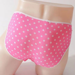 Cute Pink Polka Dot Men's Panties
