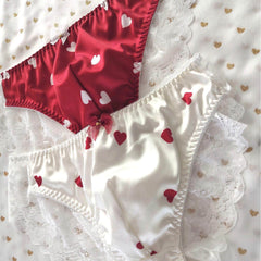 Heart Print Cute Panties for Men