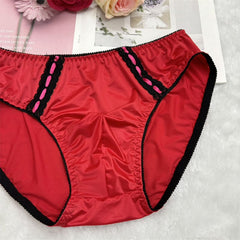 Classic Shiny Satin Pouch Panties - Cissify