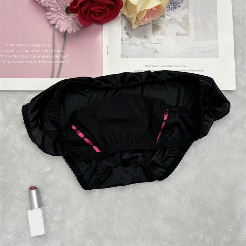 Classic Shiny Satin Pouch Panties - Cissify