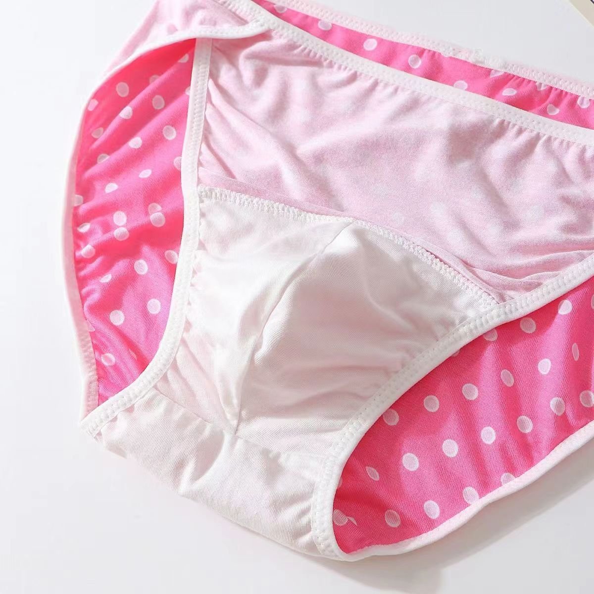 Cute Pink Polka Dot Men's Panties - Cissify