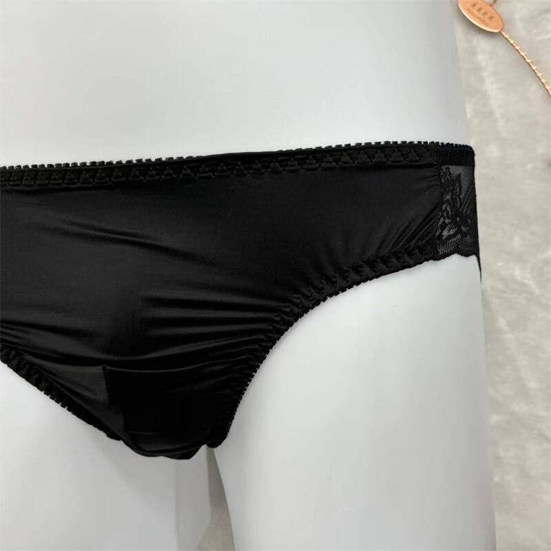 Erotic Black Lace Panties for Men - Cissify