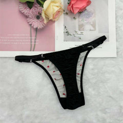 Lace Mens Thong Panties with Adjustable Thin Strap - Cissify