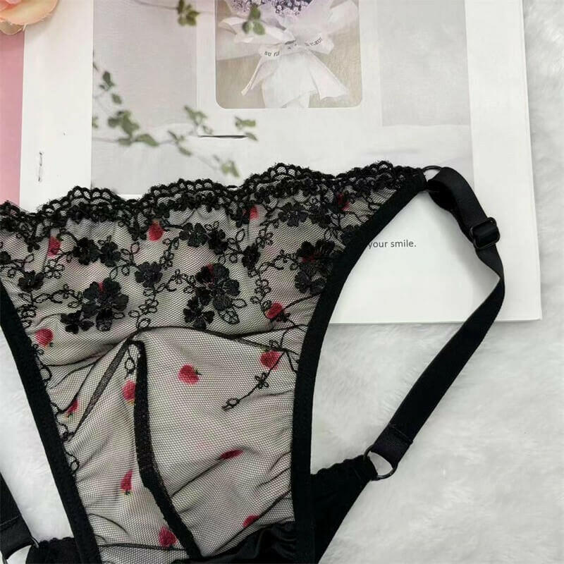 Lace Mens Thong Panties with Adjustable Thin Strap - Cissify