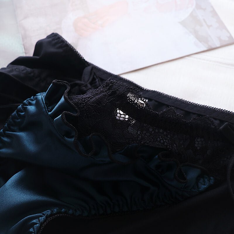 Luxury Bow Men's Satin Panties - Cissify