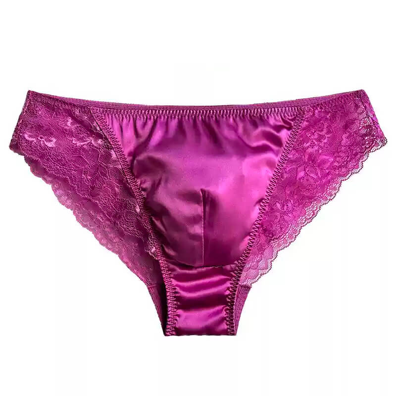 Luxury Men's Silk Panties with Pouch - Cissify