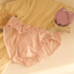 Luxury Satin Lace Flower Men's Panties - Cissify