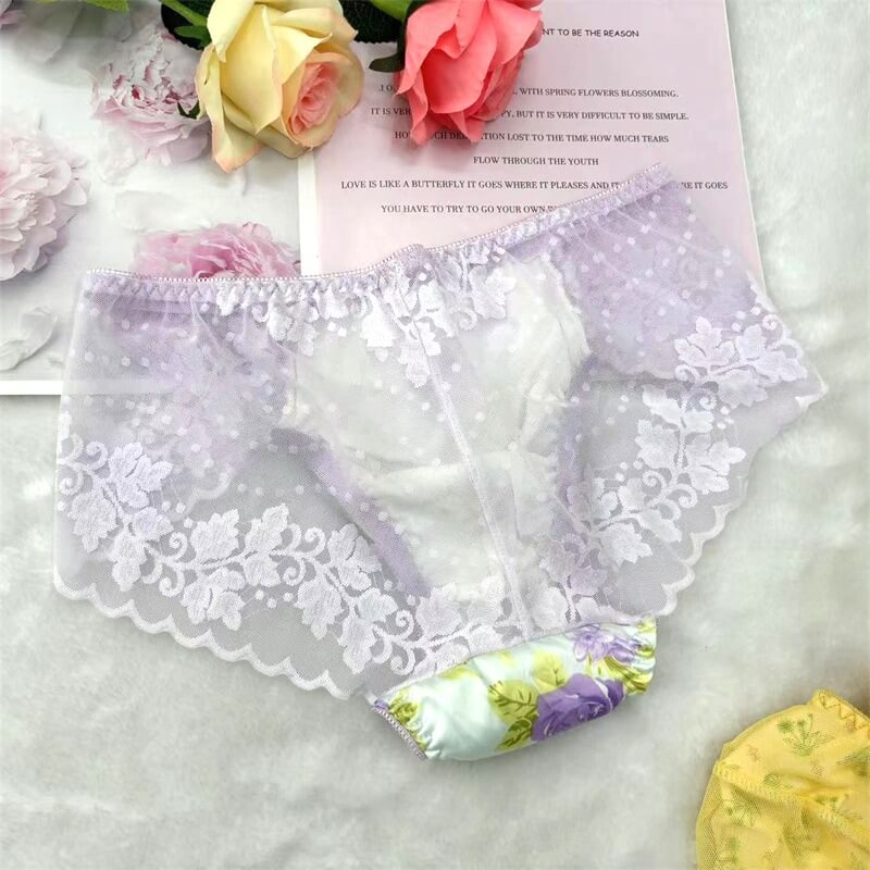Luxury Violet Satin Men's Panties - Cissify