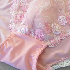 Pink Cute Panties for Men with Lace Trim - Cissify