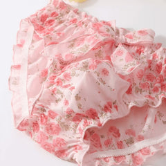 Pretty Ruffled Mesh Floral Men's Panties - Cissify