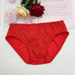 Sexy Floral Lace Mesh Men's Panties - Cissify