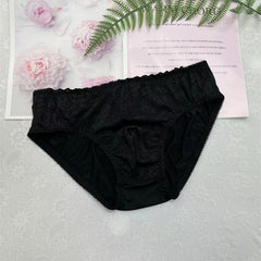 Sexy Floral Lace Mesh Men's Panties - Cissify