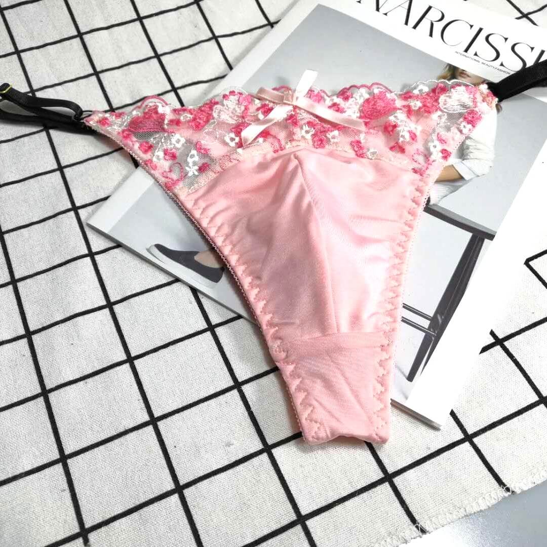 Sexy Floral Lace Mesh Thong for Men - Cissify