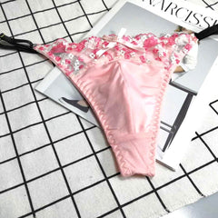 Sexy Floral Lace Mesh Thong for Men - Cissify