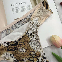 Sexy Leopard Print Thong Underwear - Cissify
