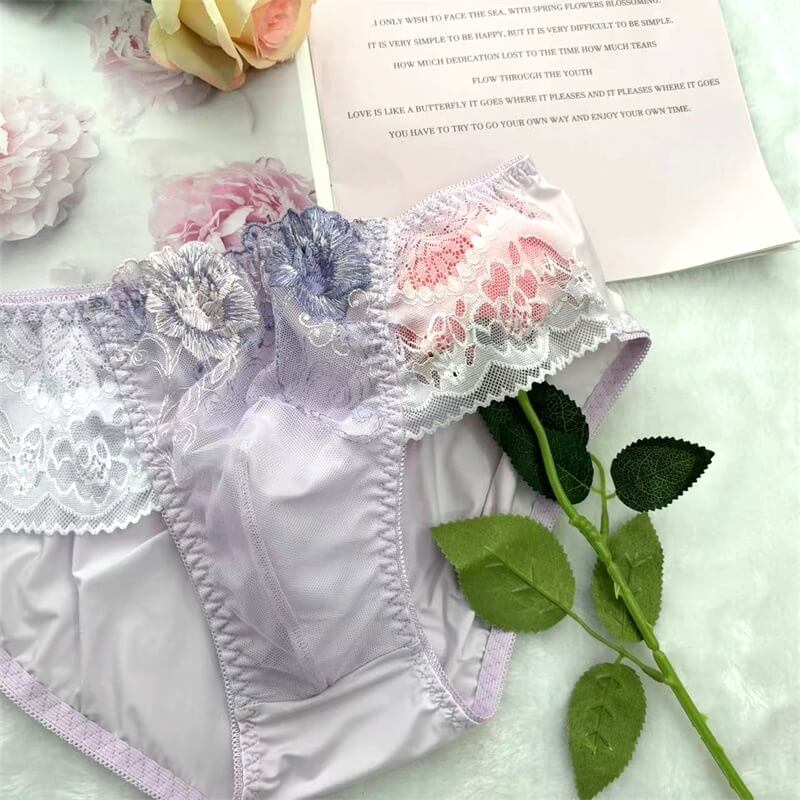 Sexy See through Sheer Purple Panties - Cissify