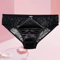 Sexy Silk Men's Lace Pouch Panties - Cissify