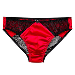 Sexy Silk Men's Lace Pouch Panties - Cissify