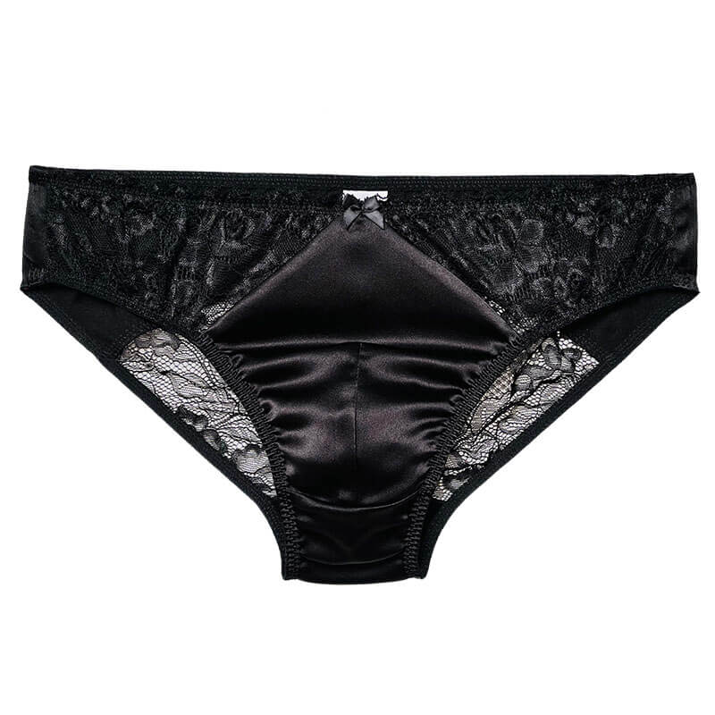 Sexy Silk Men's Lace Pouch Panties - Cissify