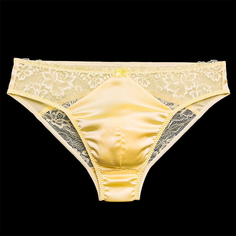 Sexy Silk Men's Lace Pouch Panties - Cissify