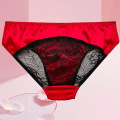 Sexy Silk Men's Lace Pouch Panties - Cissify