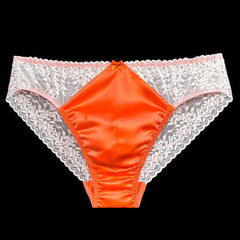 Sexy Silk Pouch Panelled Men's Panties - Cissify