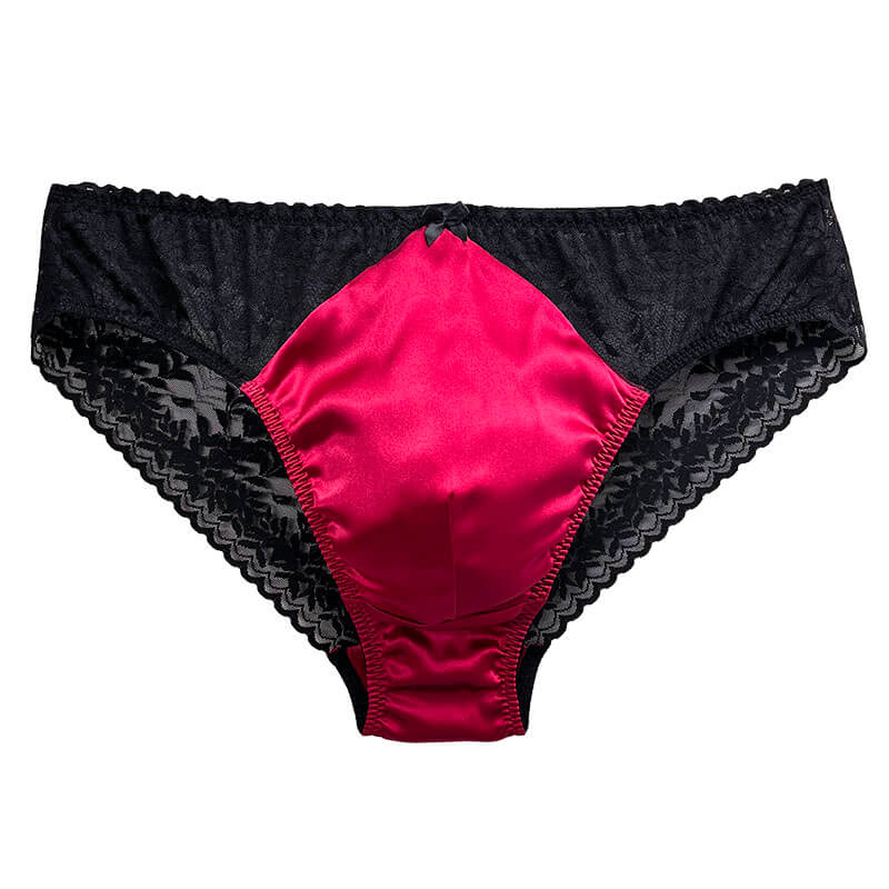 Sexy Silk Pouch Panelled Men's Panties - Cissify