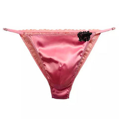 Silk Low Rise Panelled Bikini Panties - Cissify