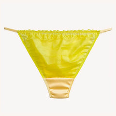 Silk Low Rise Panelled Bikini Panties - Cissify