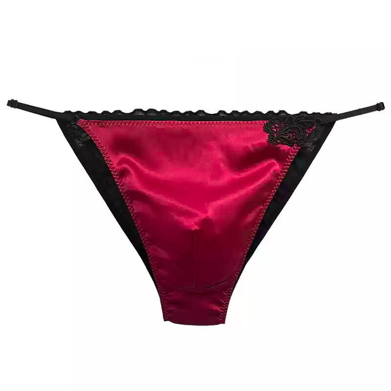 Silk Low Rise Panelled Bikini Panties - Cissify