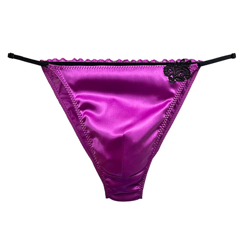 Silk Low Rise Panelled Bikini Panties - Cissify