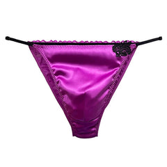 Silk Low Rise Panelled Bikini Panties - Cissify