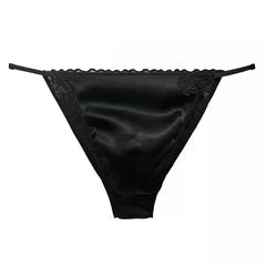 Silk Low Rise Panelled Bikini Panties - Cissify
