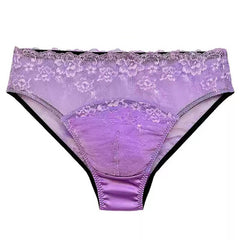 Silk Transparent Panelled Pouch Panties - Cissify